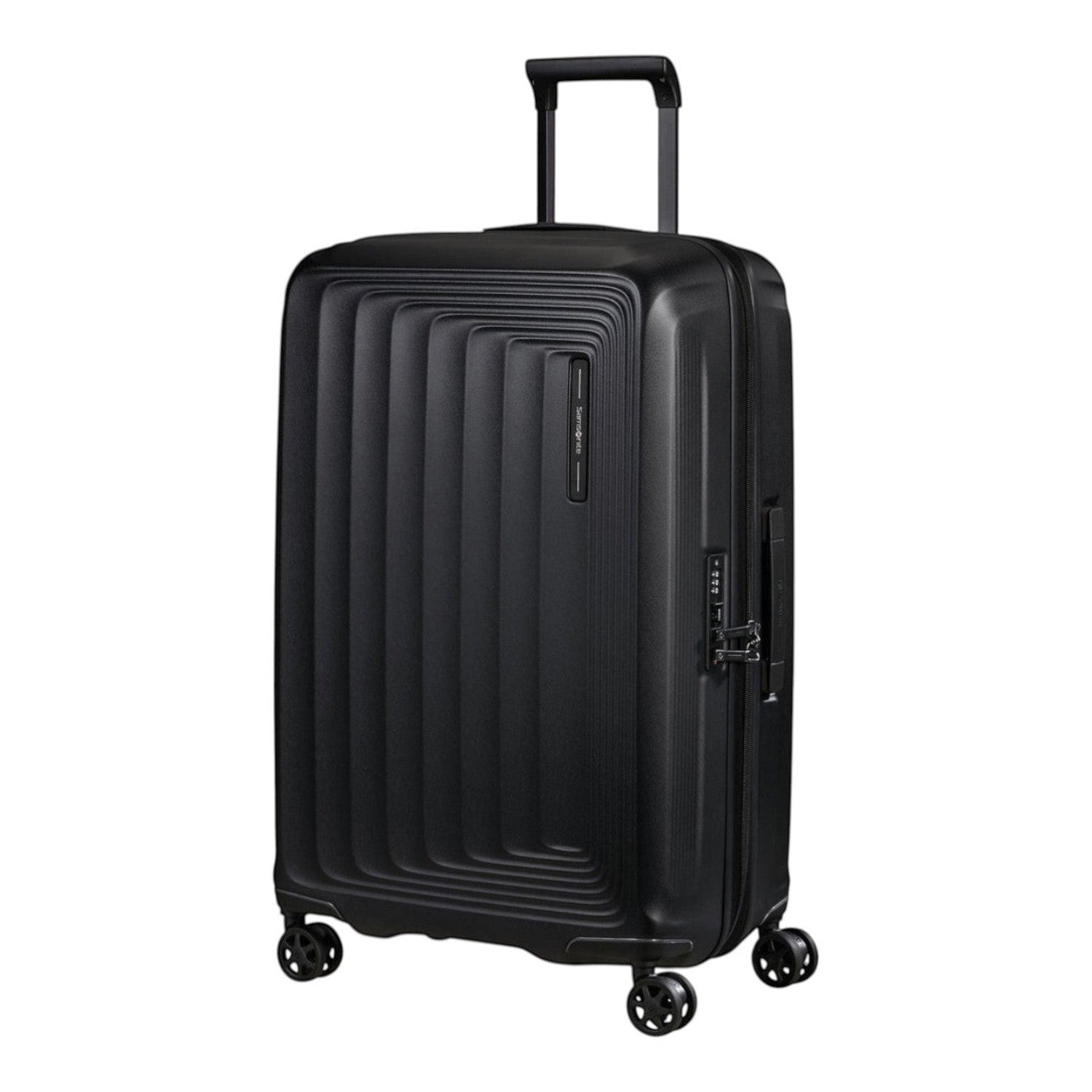 Lieblingstasche Samsonite NUON Spinner 69/25 black hardshell suitcase with TSA lock and four spinner wheels