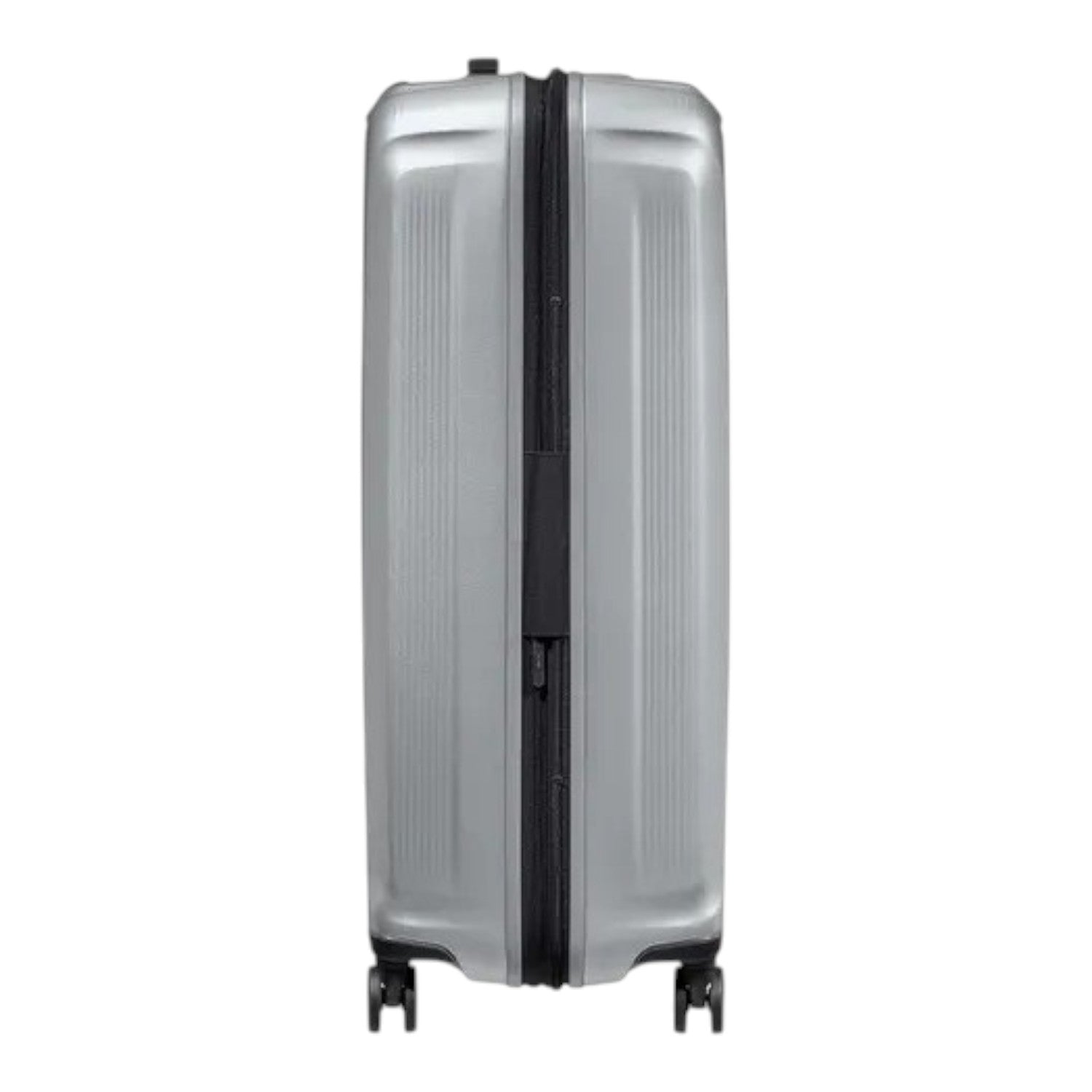 Lieblingstasche Samsonite NUON Spinner 69/25 silver hardshell suitcase with side view and TSA lock