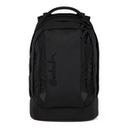 Lieblingstasche satch PACK school backpack in black with ergonomic straps, multiple compartments, and reflectors