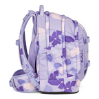 Lieblingstasche satch pack school backpack in purple floral pattern with ergonomic straps and side pockets