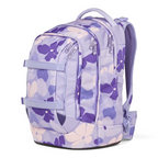 Lieblingstasche satch pack school backpack in purple floral print with ergonomic straps and front gear straps