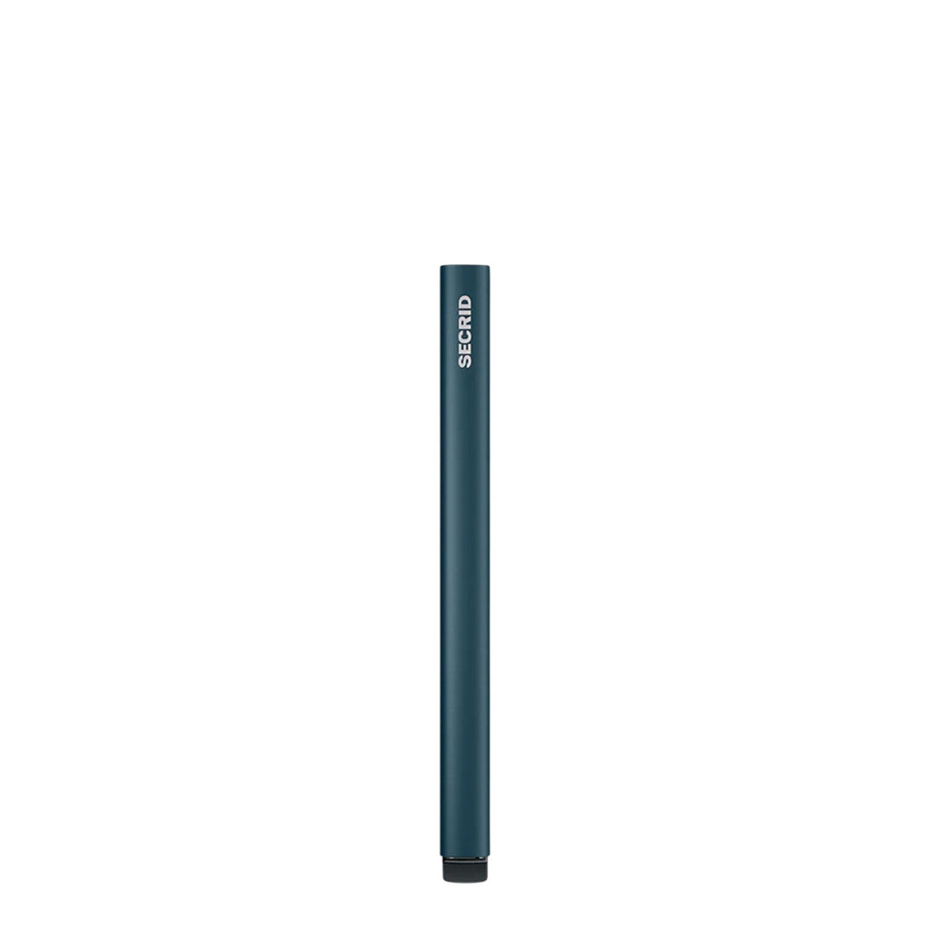 Lieblingstasche Secrid Cardprotector in blue aluminium, a slim RFID-blocking wallet for secure card storage.