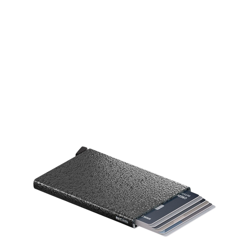 Lieblingstasche Secrid Cardprotector Hammerstone in black with a textured finish and RFID protection
