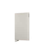 Lieblingstasche Secrid Cardprotector in powder beige, a minimalist aluminium RFID-blocking card holder case.