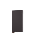 Lieblingstasche Secrid Cardprotector in matte powder brown aluminium with RFID protection and card slide mechanism
