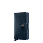Lieblingstasche Secrid Miniwallet Original in dark blue leather with RFID-protected card protector and snap closure.