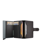 Lieblingstasche Secrid Miniwallet Optical with geometric pattern, card protector, and cash storage slots.