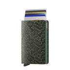 Lieblingstasche Secrid Slimwallet Hexagon in olive green with RFID protection and card ejector mechanism