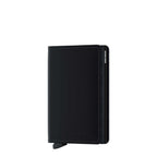 Lieblingstasche Secrid Slimwallet Matte in black leather with RFID protection and card mechanism