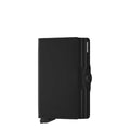 Lieblingstasche Secrid Twinwallet Matte in black leather with RFID protection and dual card holder mechanism