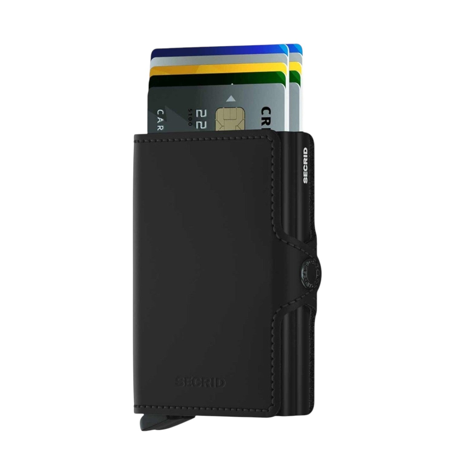 Lieblingstasche Secrid Twinwallet Matte in black with RFID protection and card access mechanism