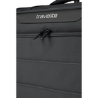 Lieblingstasche Skaii trolley suitcase in black with durable fabric texture and travelite logo detail