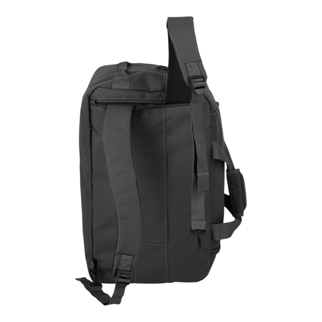 Lieblingstasche Skaii black weekender rucksack with adjustable shoulder straps and side carry handle