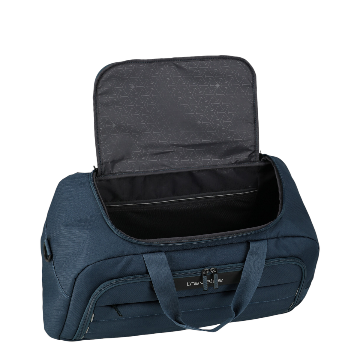 Lieblingstasche Skaii weekender rucksack in dark blue with an open main compartment and durable fabric design.