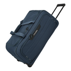Lieblingstasche Skaii medium blue wheeled duffle bag with telescopic handle and durable fabric construction