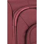 Lieblingstasche Skaii medium expandable trolley suitcase in burgundy red fabric with Superlight handle detail