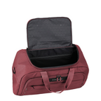 Lieblingstasche Skaii weekender rucksack in burgundy with an open main compartment and front zipper pocket