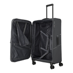 Lieblingstasche Skaii large expandable 4-wheel trolley suitcase in dark grey with open interior compartments