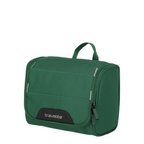 Lieblingstasche Skaii green toiletry bag with a top handle and front zipper pocket