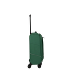 Lieblingstasche Skaii Trolley 4W S in green with four wheels and an extended telescopic handle, side view