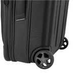 Lieblingstasche Skaii 2W hybrid trolley suitcase in black featuring durable wheels and textured fabric side panel