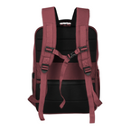 Lieblingstasche Skaii Rucksack M in burgundy with adjustable padded shoulder straps and black mesh back panel