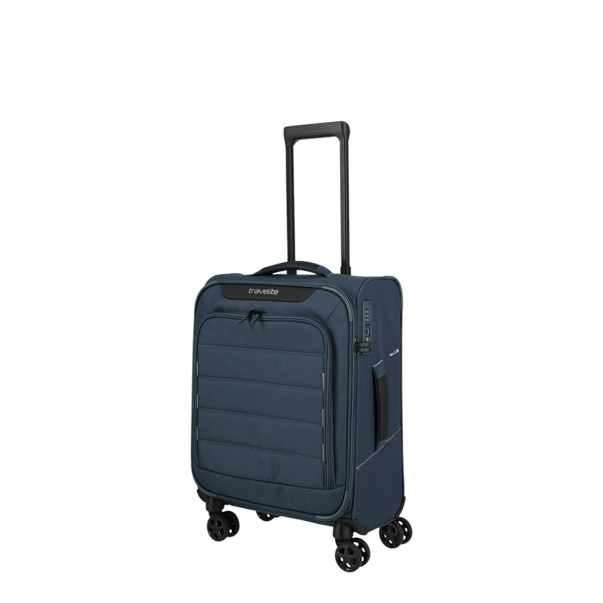 Lieblingstasche Skaii Trolley 4W S in dark blue with four wheels, telescopic handle, and integrated TSA lock