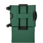 Lieblingstasche Skaii Trolley 4W S in green featuring a telescopic handle and smooth-rolling wheels for easy travel.