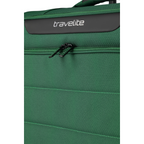 Lieblingstasche Skaii Trolley 4W S in dark green with black travelite logo and durable zipper detail