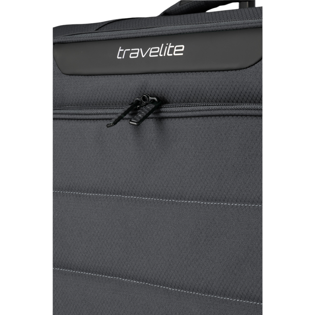 Lieblingstasche Skaii Trolley 4W M exp in dark grey featuring a durable fabric exterior and black zipper details.
