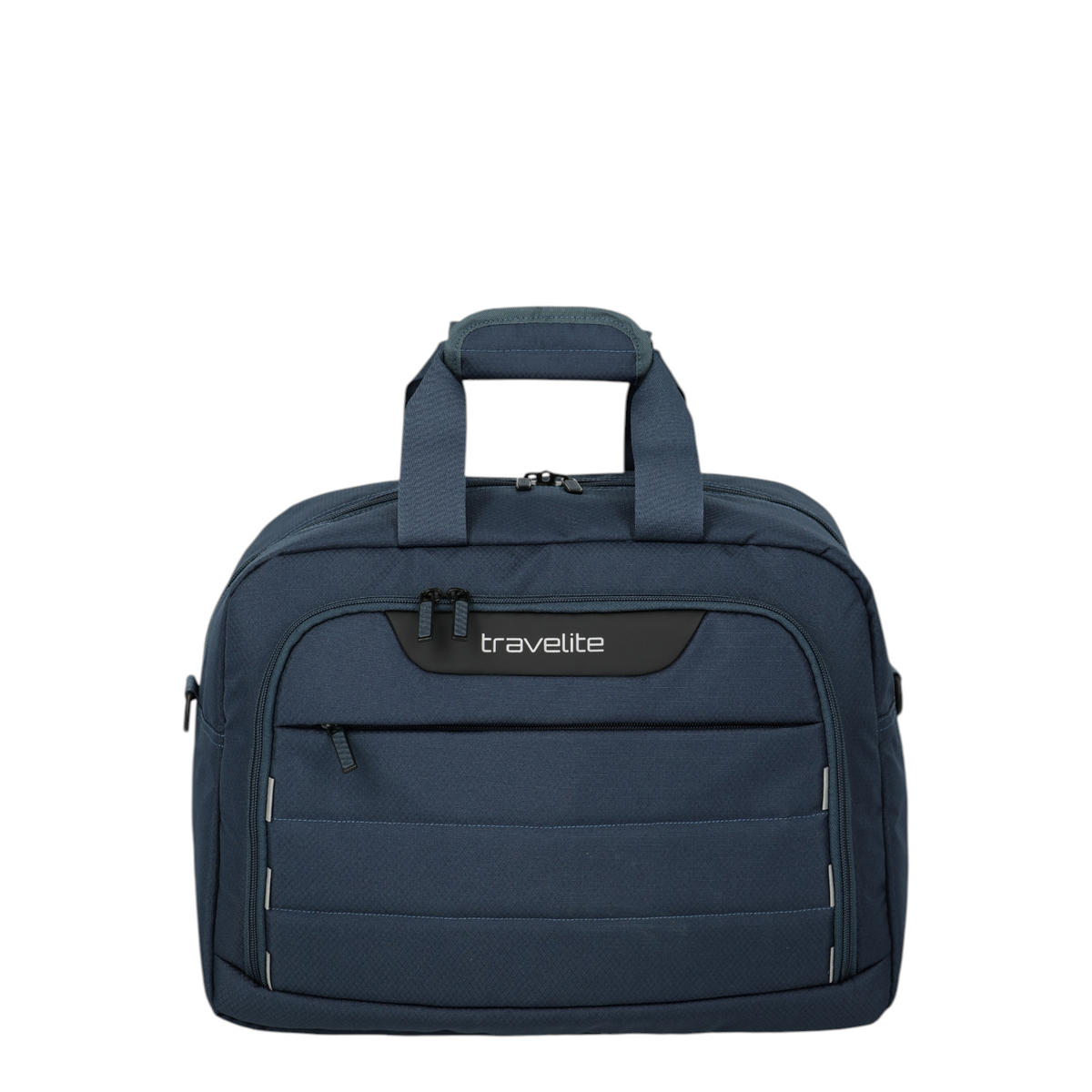 Lieblingstasche Skaii Weekender travel bag in navy blue with front zip pocket and sturdy top carry handles