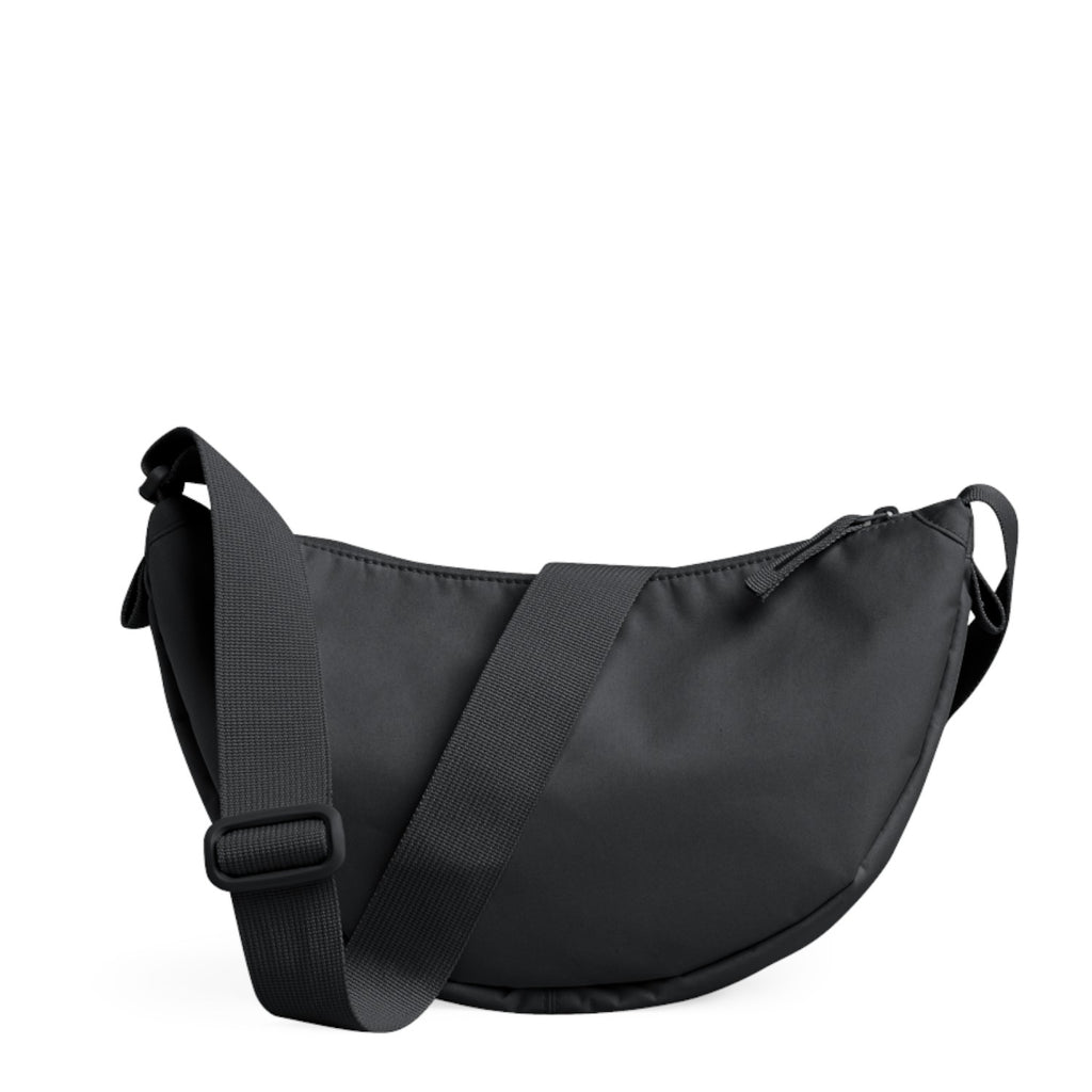 Lieblingstasche small black nylon moon bag with adjustable strap