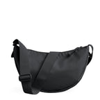 Lieblingstasche small black nylon moon bag with adjustable strap