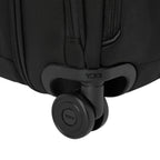 Lieblingstasche Tumi Alpha DLX laptop wheeled brief featuring durable black ballistic nylon and smooth rolling wheels