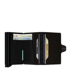 Lieblingstasche Secrid Twinwallet Crisple in black leather with two card protectors and banknote storage