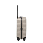 Lieblingstasche UPGRADE 4w Trolley S23 in beige with a hard shell, telescopic handle, and four spinner wheels.
