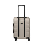 Lieblingstasche UPGRADE 4w Trolley S VT in beige with a hard shell, telescopic handle, and four spinner wheels.