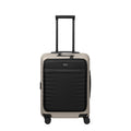 Lieblingstasche UPGRADE 4w Trolley S VT in beige and black with a front pocket and four spinner wheels