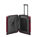 Lieblingstasche UPGRADE 4w Trolley S20 open showing grey interior lining with zippered mesh compartments