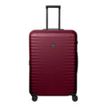 Lieblingstasche UPGRADE 4w Trolley L in dark red with a hard shell, telescopic handle, and four smooth wheels.