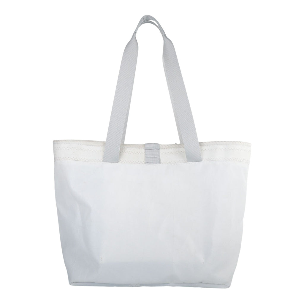 Lieblingstasche white tote bag with grey straps, made of durable material, perfect for everyday use.