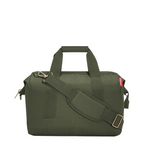 Lieblingstasche Allrounder M travel bag in olive green with sturdy handles and adjustable shoulder strap