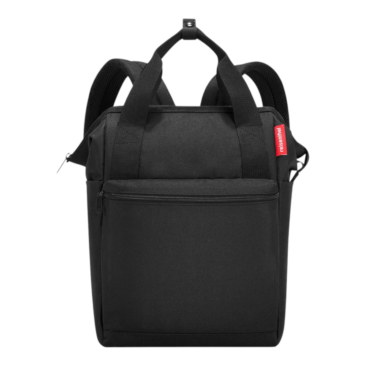 Lieblingstasche Allrounder R insulated black backpack with top handles and front zip pocket