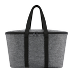 Lieblingstasche reisenthel grey insulated cooler bag with black handles and zipper closure for picnics and travel