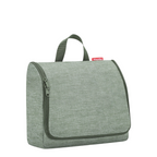 Lieblingstasche Toiletbag XL travel toiletry bag in olive green water-repellent polyester with a top carry handle.