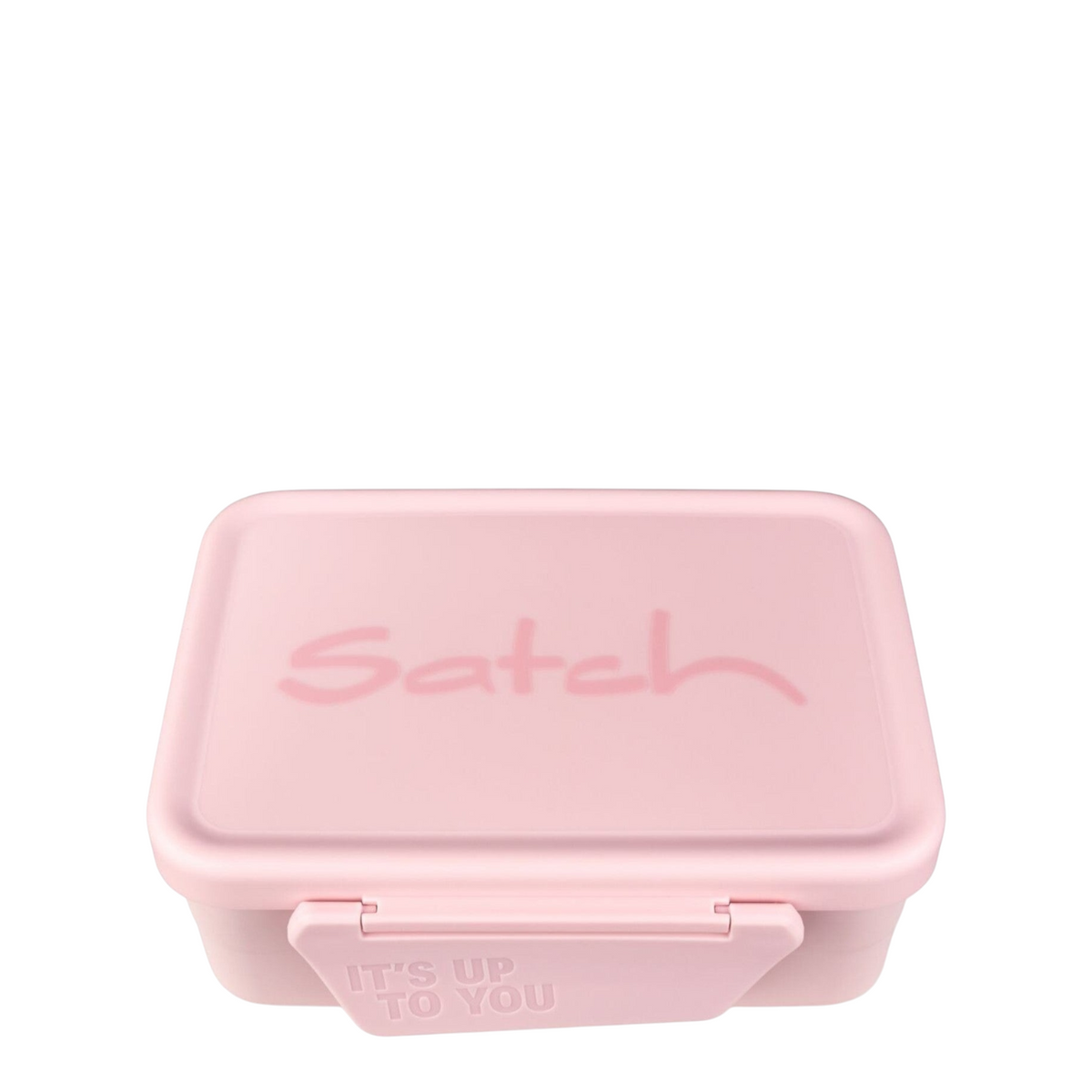 Lieblingstasche stainless steel lunch box in light pink with Satch branding and secure locking lid