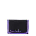 Lieblingstasche Satch wallet in black and purple with durable fabric and branded logo detail