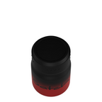 Lieblingstasche Satch insulated food container in black and red gradient with a secure lid, top view.