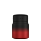 Lieblingstasche Satch insulated food container in black and red gradient with a leakproof lid for school lunches.
