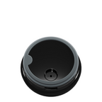 Lieblingstasche Satch insulated food container lid in black with grey silicone seal and integrated spoon holder